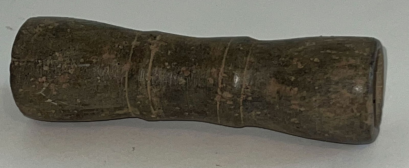 5 1/8" Stone Tube Pipe.  Ex-David Cunningham. (1 of 5)