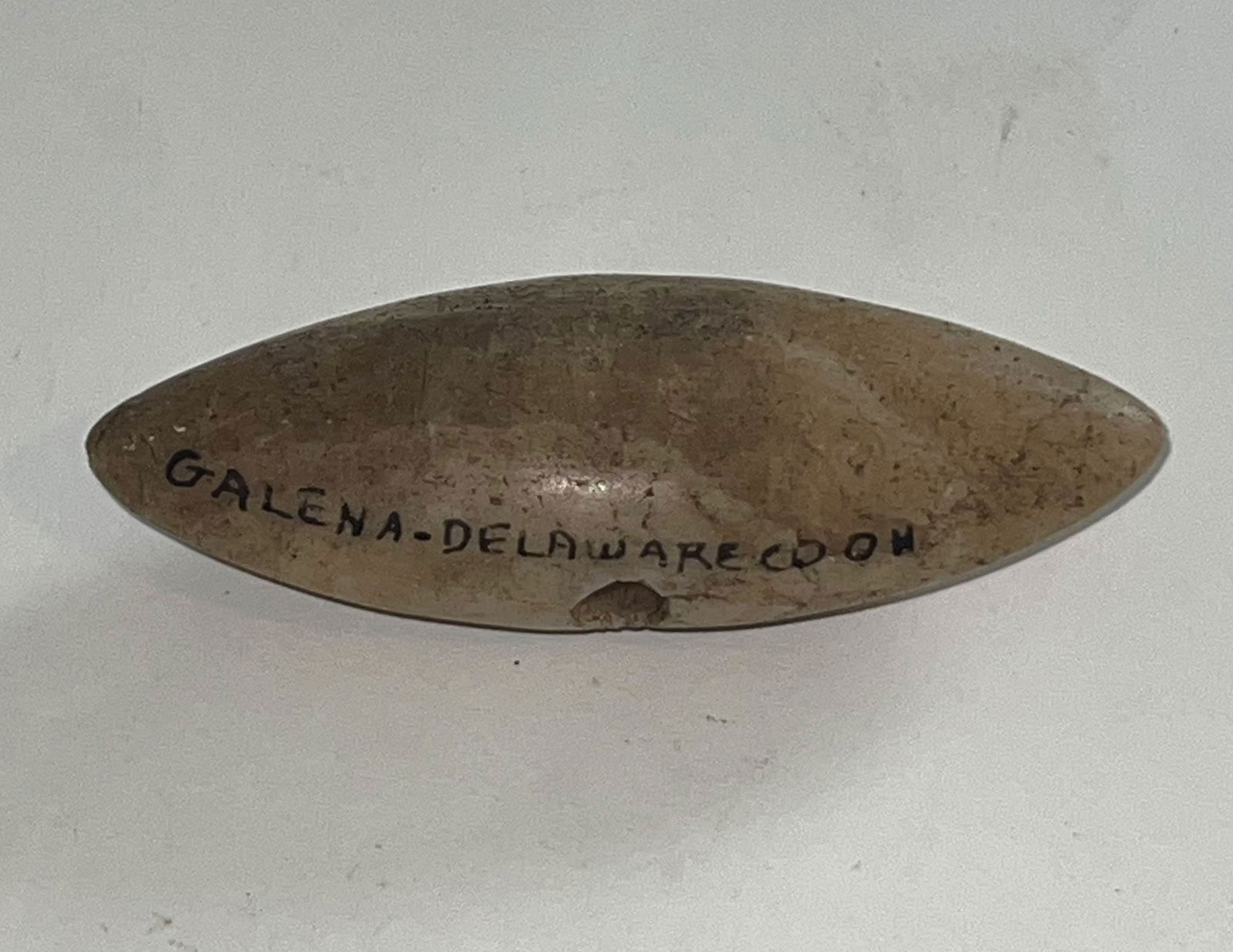 3 1/2" Quartz Pick Bannerstone.  OH.  Ex-David Cunningham. (1 of 4)