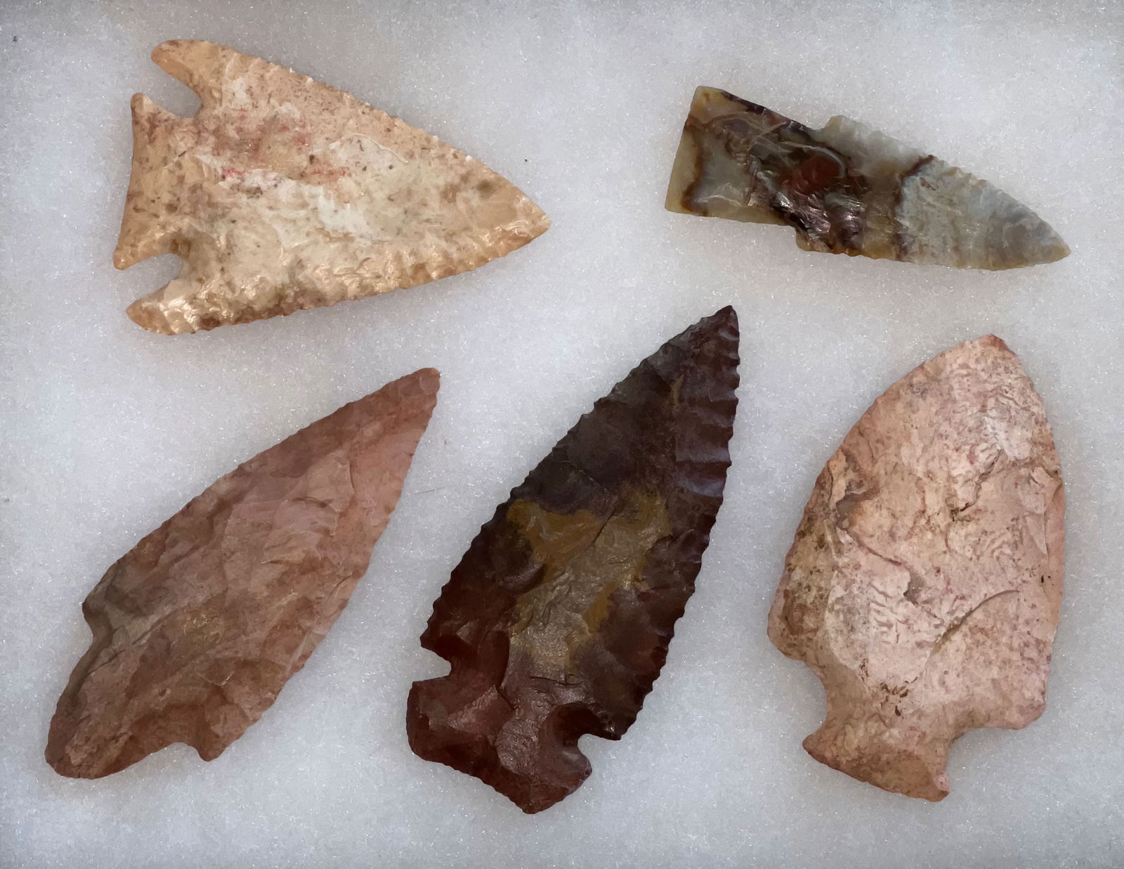 Frame of 5 Points.  2 9/16"- 3 7/16".  Ex-David Cunningham. (1 of 2)