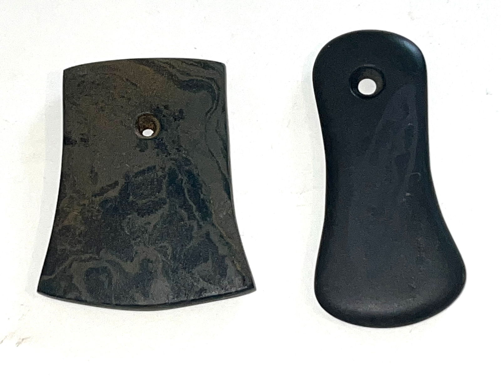 2 Pendants.  Trapezoidal and Slate Pendant.  Ex-David Cunningham. (1 of 2)