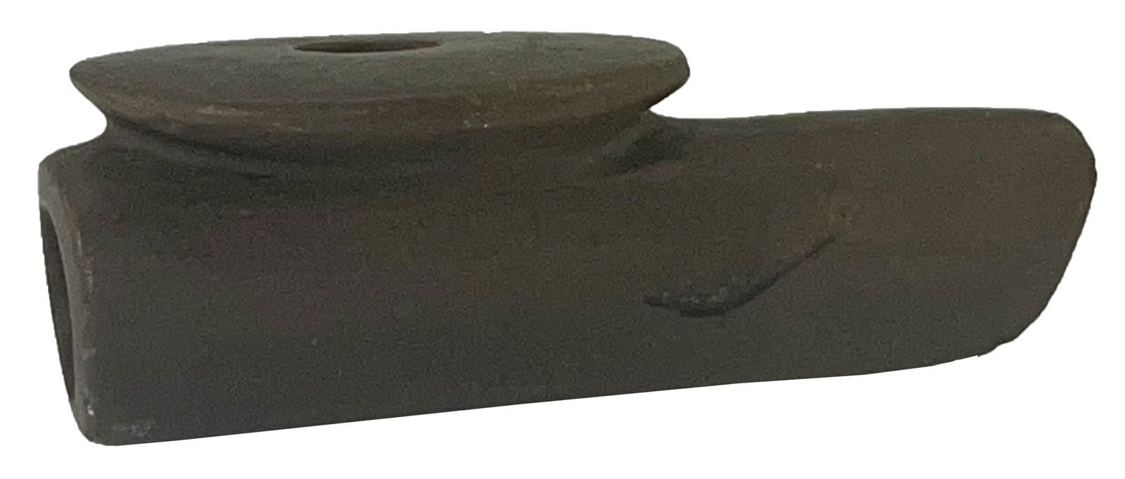 3 7/16" Disc Pipe. Illinois Pipestone. Dickey and Meadows COAs. (1 of 8)