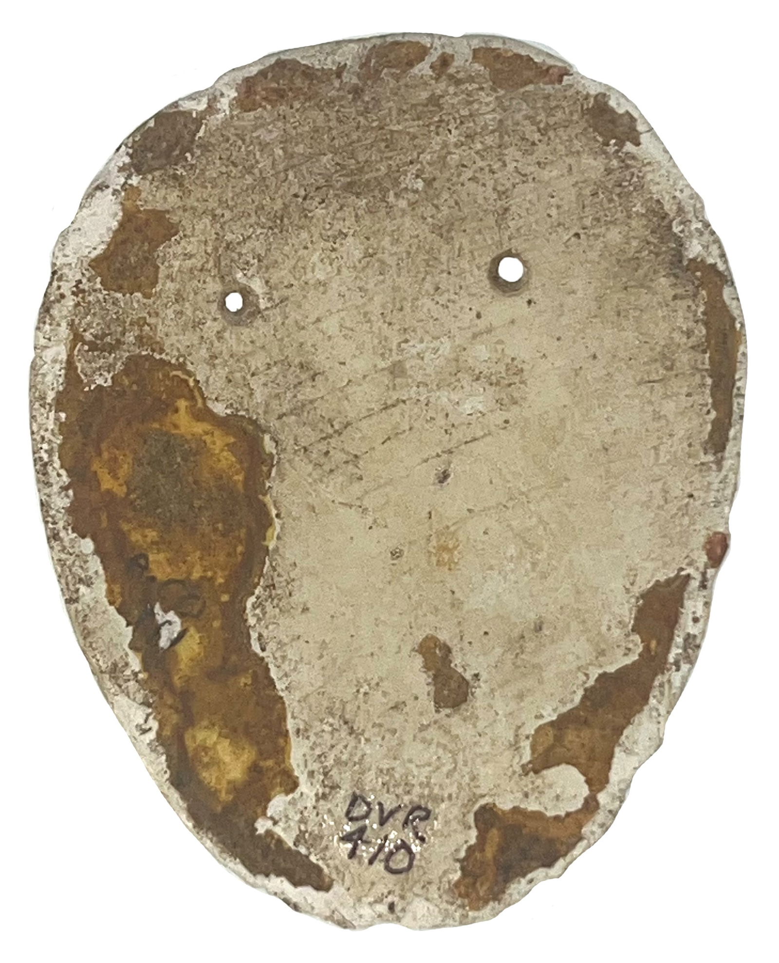 4 1/4" Shell Mask. Tennessee. Some engraving. Pictured WW#11. (1 of 4)