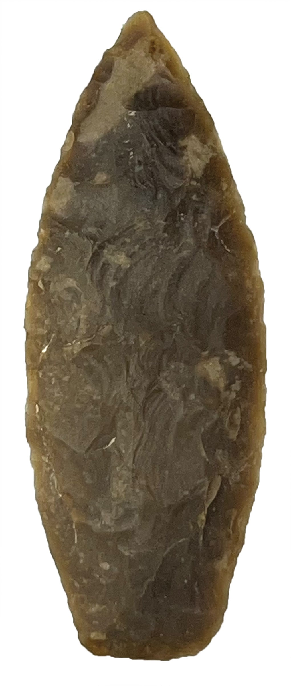 3 3/8" Zella. Dark Brown Color Flint. Wilson Co, TX. Rogers COA. (1 of 3)