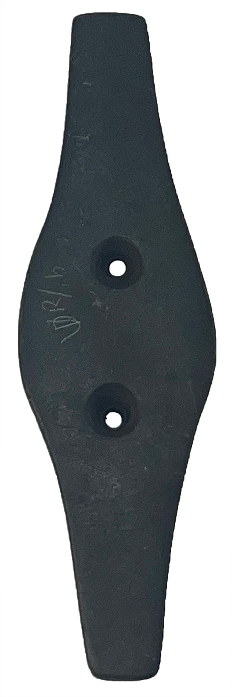 5 9/16" Drilled Expanded Center Gorget. Ohio. Ex Dale Rector. (1 of 3)