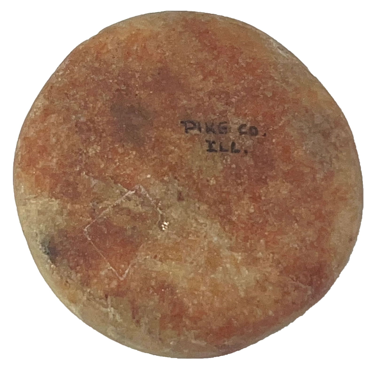 2 9/16" Quartz Biscuit Discoidal. Pike County, IL. Ex Darin Thomas. (1 of 4)