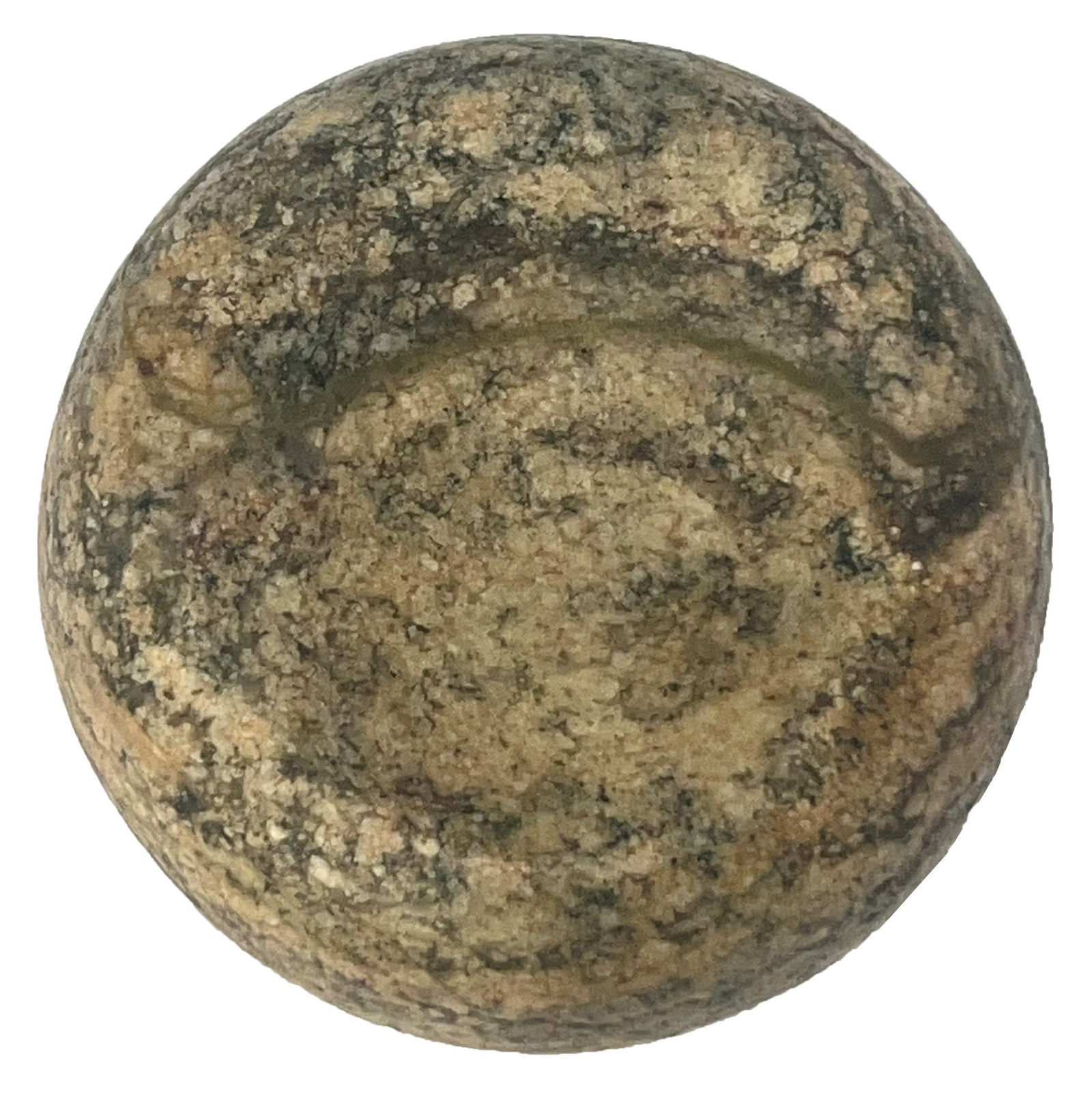 3 3/8" Colorful Jersey Bluff Discoidal. Illinois. Ex Floyd Ritter. (1 of 4)