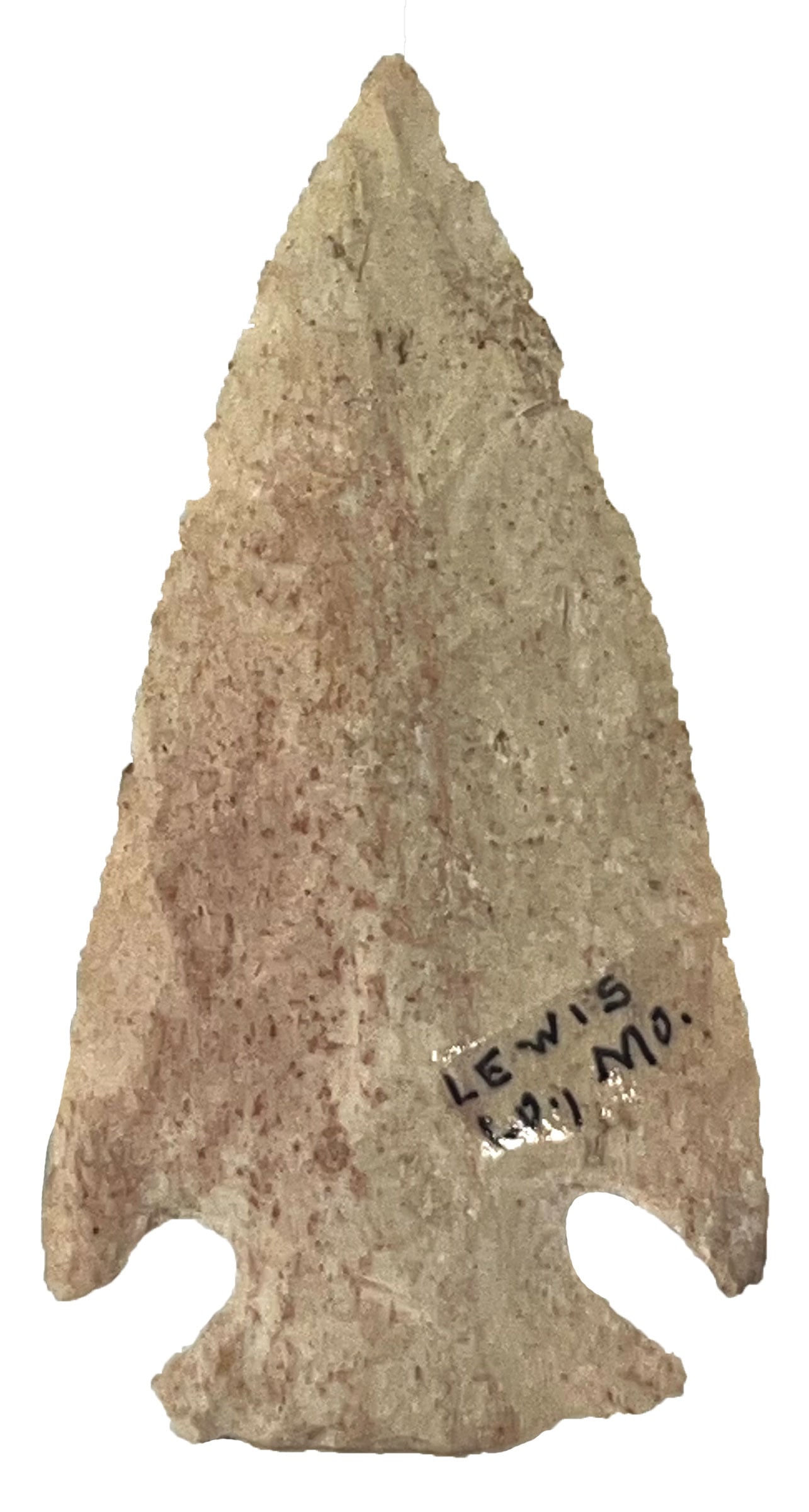 3 1/2" Snyders. Cream Color Chert. Lewis Co, MO. Rogers COA. (1 of 3)