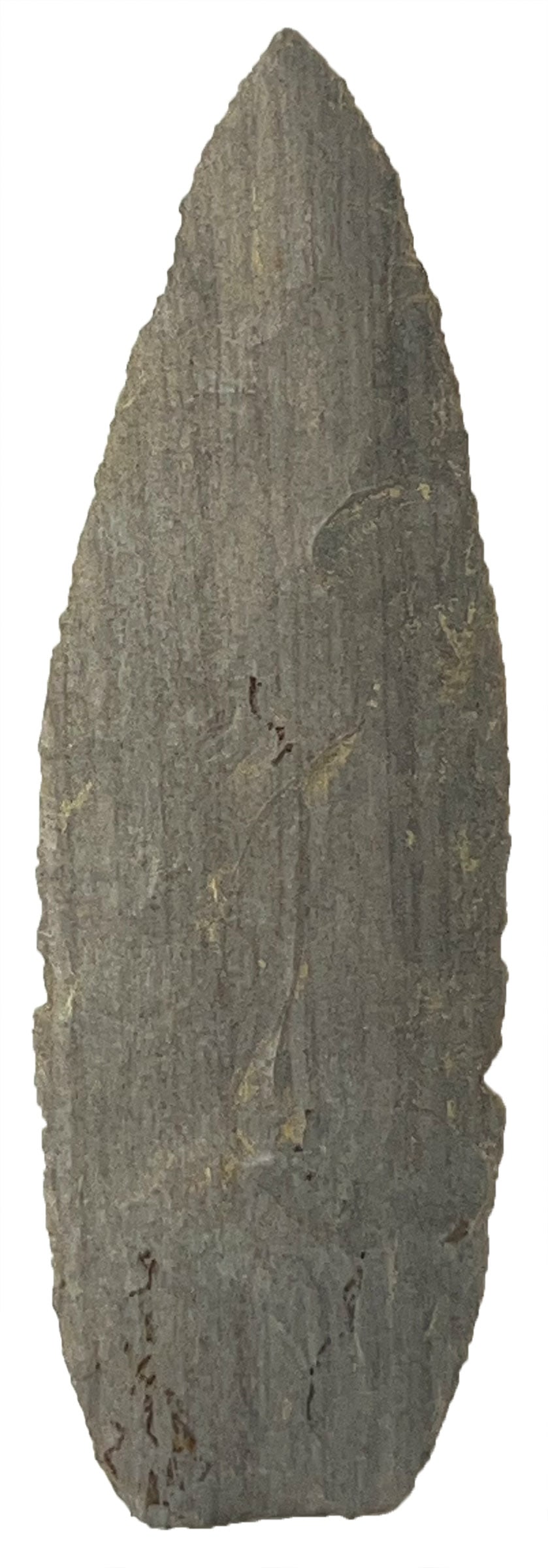 5 1/8" Long Blade. Gray Striped Chert. Harrison Co, IN. Ex Dale Rector. (1 of 2)