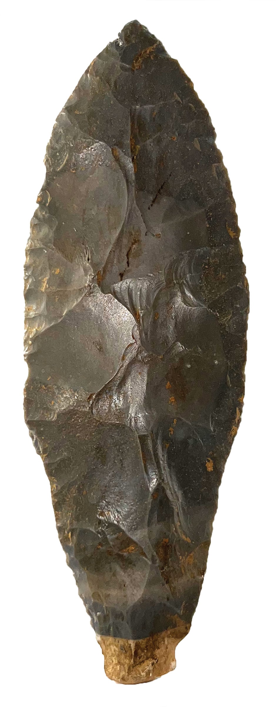 5 7/8" Hornstone Paleo Blade. Breckenridge Co, KY. Ex Harvey Lindley. (1 of 2)