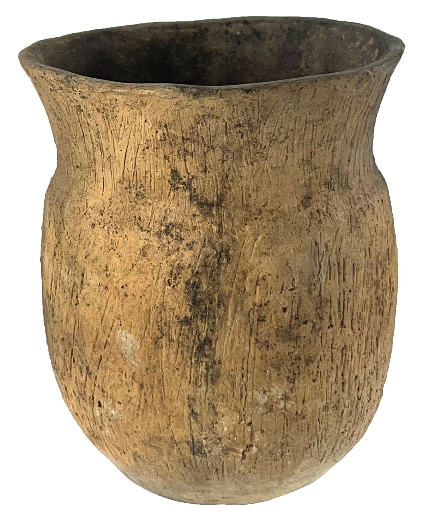 5 11/16" H. Caddo Vase. Some repair. Fine brushed sides. Ex Walt Evans. (1 of 5)