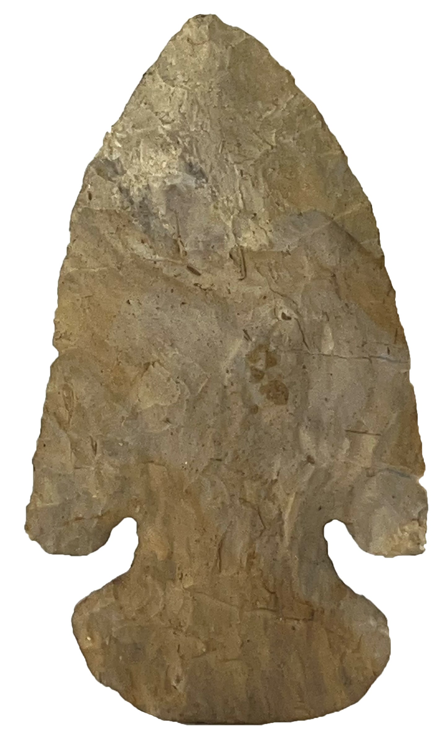 3 5/16" Thebes. Boyles Chert. Gallitan County, KY. Pictured WW# 11. Ex Gene Lentz.: 3 5/16" Thebes. Made of Boyles Chert. Found in Gallitan County, KY. Pictured in WW# 11, page 433. Ex Gene Lentz, Tom Davis and Dale Rector.