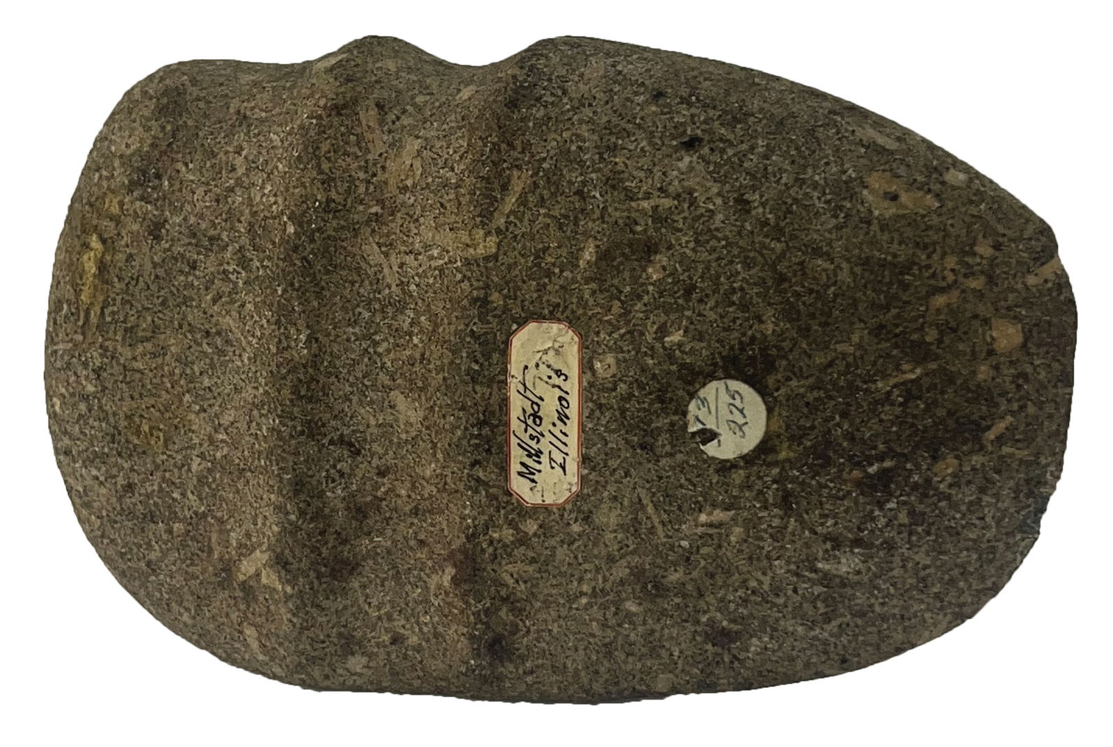 6 5/8" 3/4 Groove Raised Ridge Axe. St Claire County, IL. Meadows COA.: 6 5/8" 3/4 Groove Raised Ridge Axe. Porphyry Basalt. St Claire County, IL. (Millstadt). Ex Robert Lee. Meadows COA.