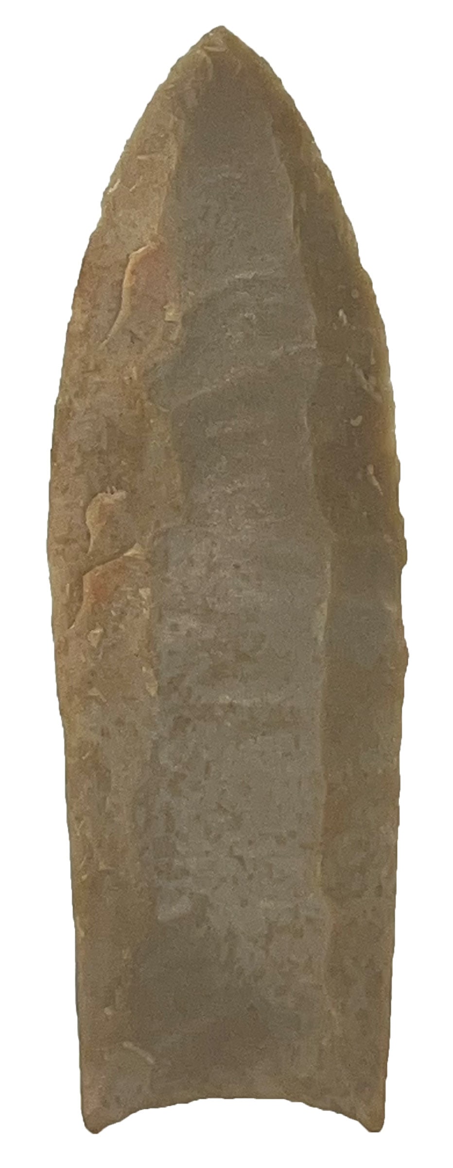 3 3/4" Clovis. Fluted on both sides. St Louis Co, MO. Ex Joe Kinker. (1 of 2)