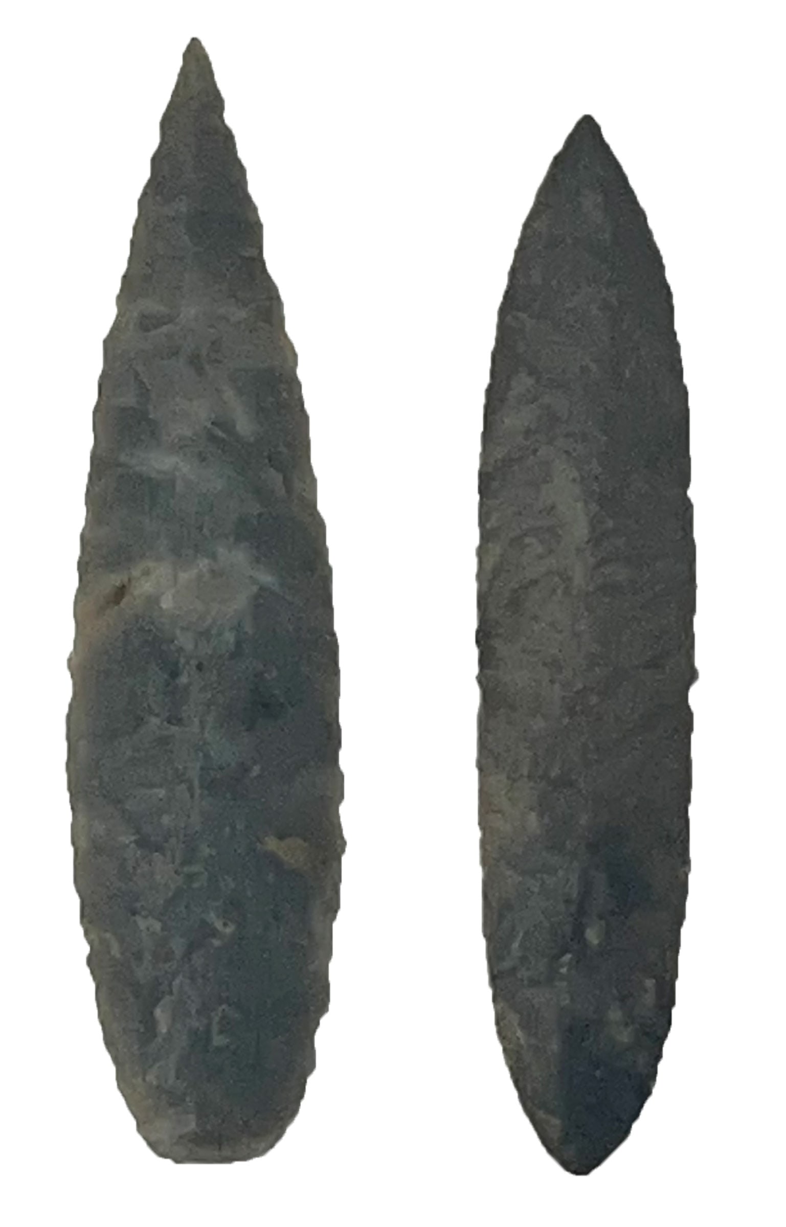 2 Gray Willow Points (2" to 2 1/8"). Both from the Edward Payne Collection. (1 of 2)