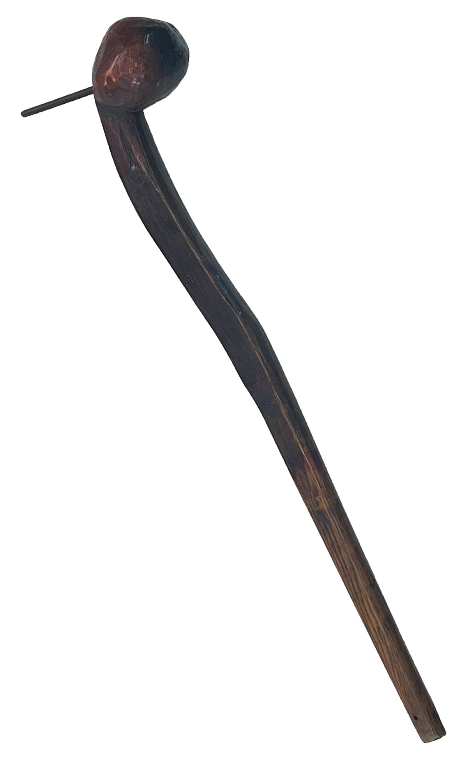 25 1/2" Northern Great Lakes Indian Ball Club with Spike. Pictured. Ex Joe Kinker. (1 of 6)