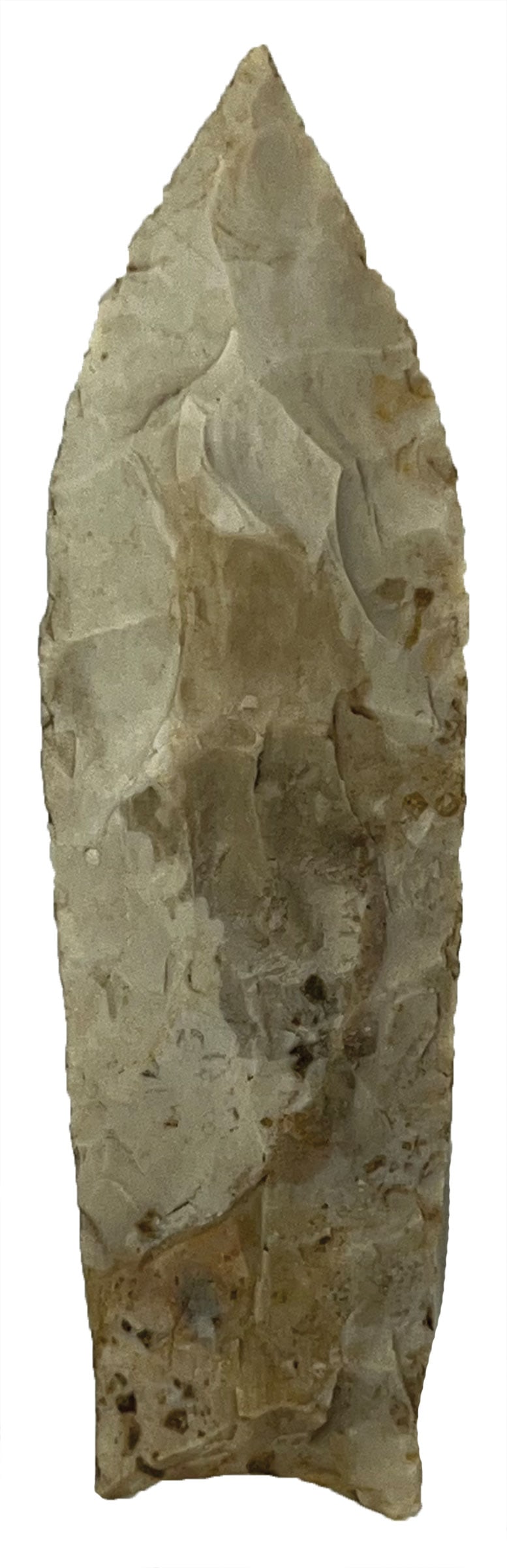 4 1/4" Paleo Knife. Gray Flint. Boone County, MO. Ex Steve Ford. (1 of 2)