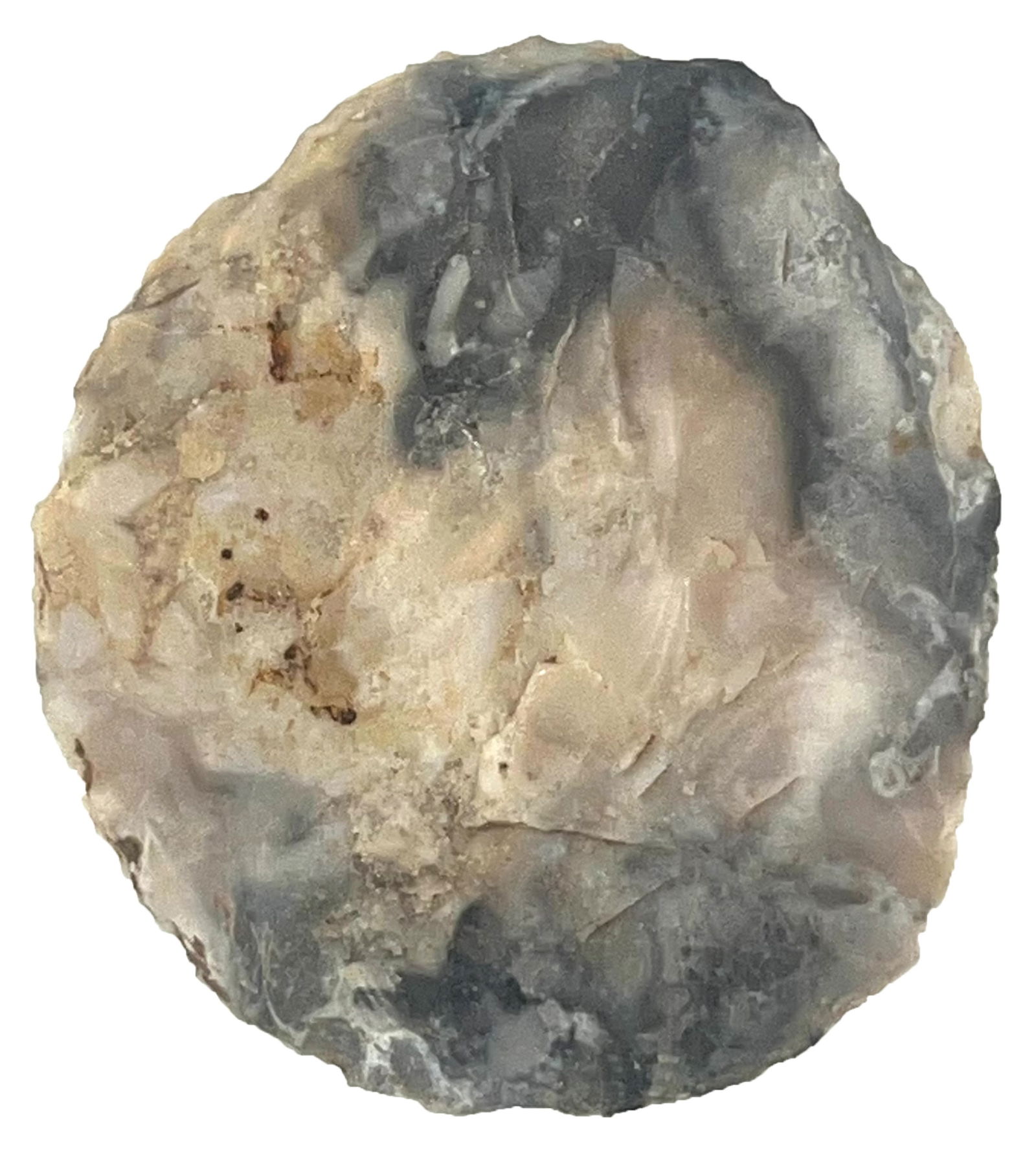 2 1/4” Flint Disk and 2 3/4” Rice Side Notch. MO. Ex Fred Winfry. (1 of 4)