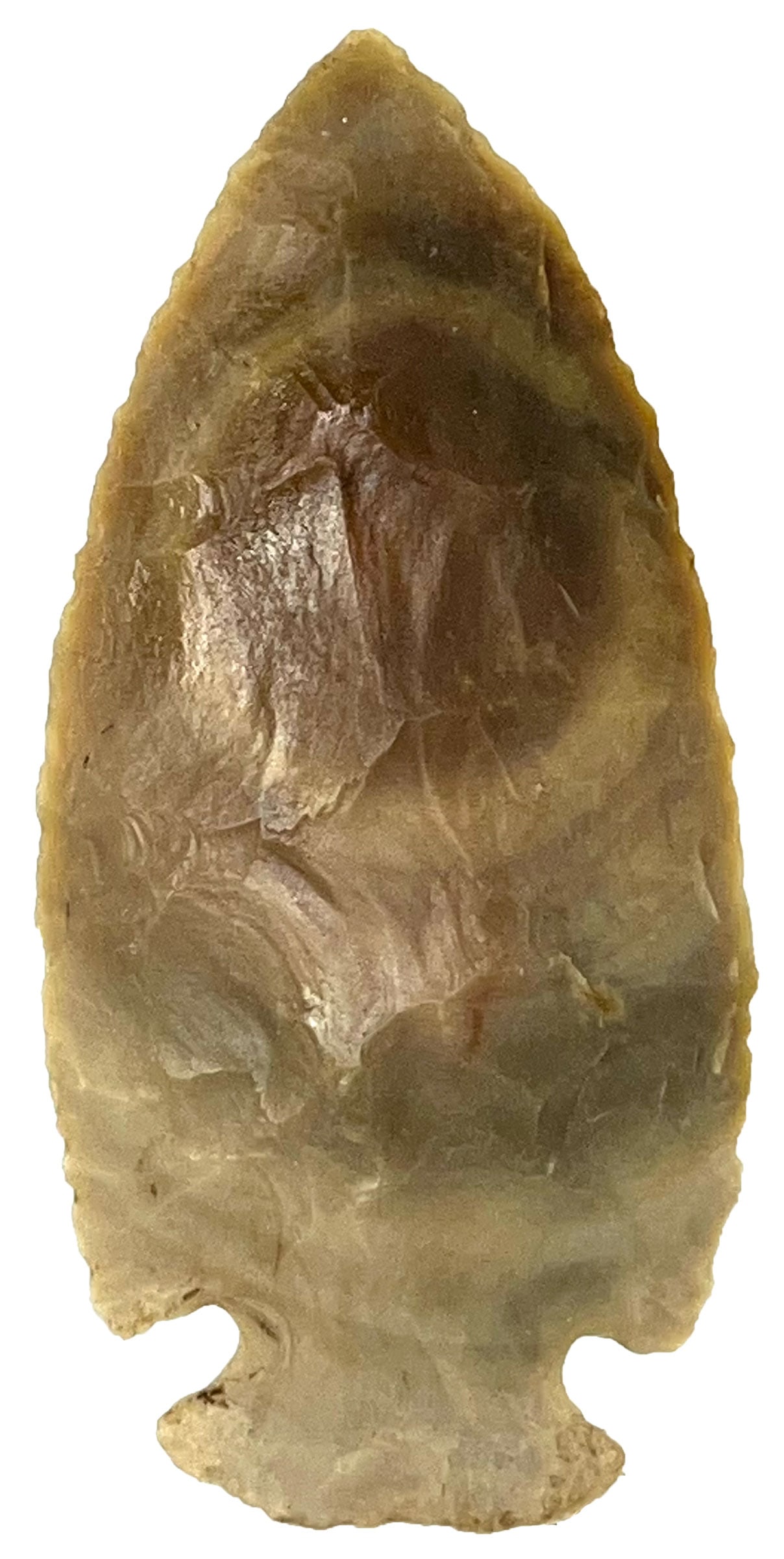 3 3/4” Dovetail. Tan/Gray Carter Cave Chert. Elliot County, Kentucky. Ex Charlie West and (1 of 3)