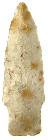 3 5/8” Scottsbluff. Cream Color Burlington Chert. Missouri. Rogers COA.