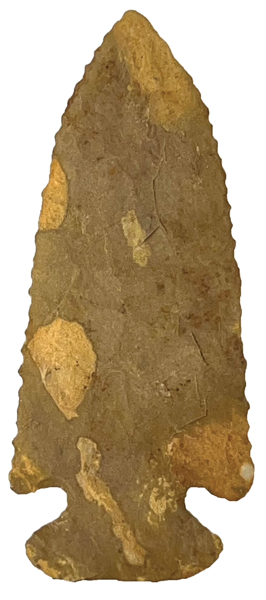 3 13/16” Kirk Corner Notch. Tan/Brown Chert. Rogers COA. (1 of 3)