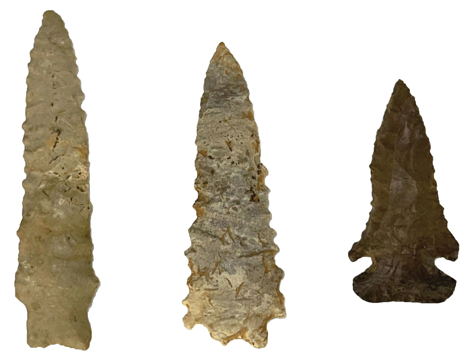 3 Great Kentucky Points. 2 3/4” to 4”. Ex Dale Rector. (1 of 2)