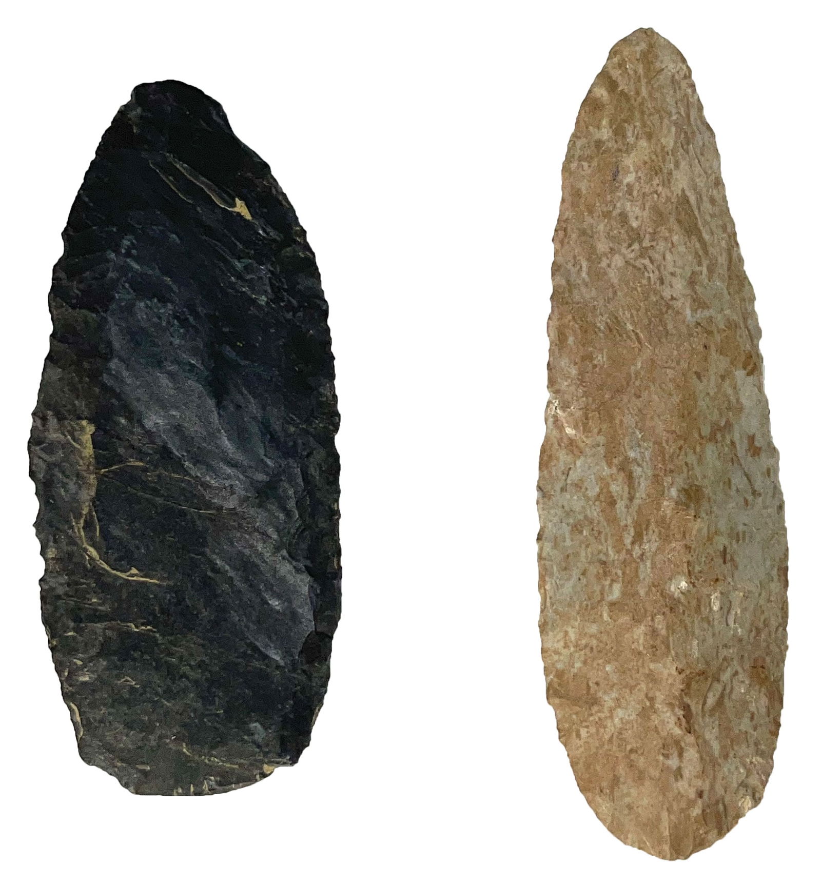 2 Kentucky Blades. 4” to 4 5/8”. Kentucky. Ex Dale Rector. (1 of 2)