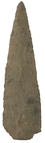 4 7/16" Snapped Base Point. Fort Payne Chert. Partain COA.