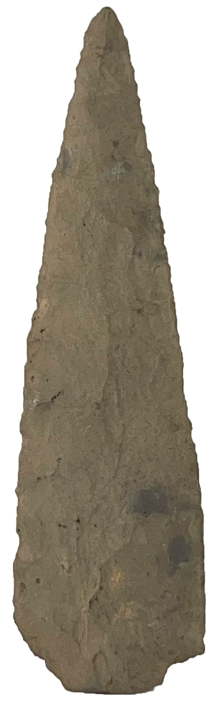 4 7/16" Snapped Base Point. Fort Payne Chert. Partain COA. (1 of 3)