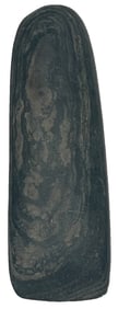 5 9/16" Banded Slate Celt. Indiana. Ex Brandon Vanderver.