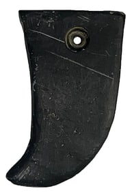 2 1/2" Bear Claw Effigy Pendant. Canal Coal. Kentucky.