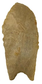 3 3/16" Wheeler. Tan Color Chert. Kentucky. Ex Terry Allen. Rogers COA.