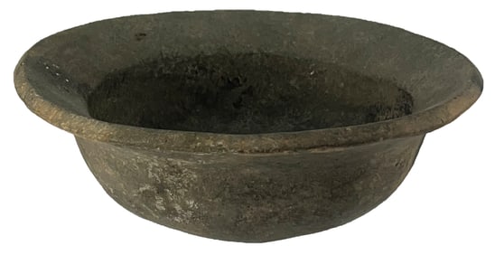 6 7/8" D. Flared Rim Bowl. Arkansas. Restoration around rim.