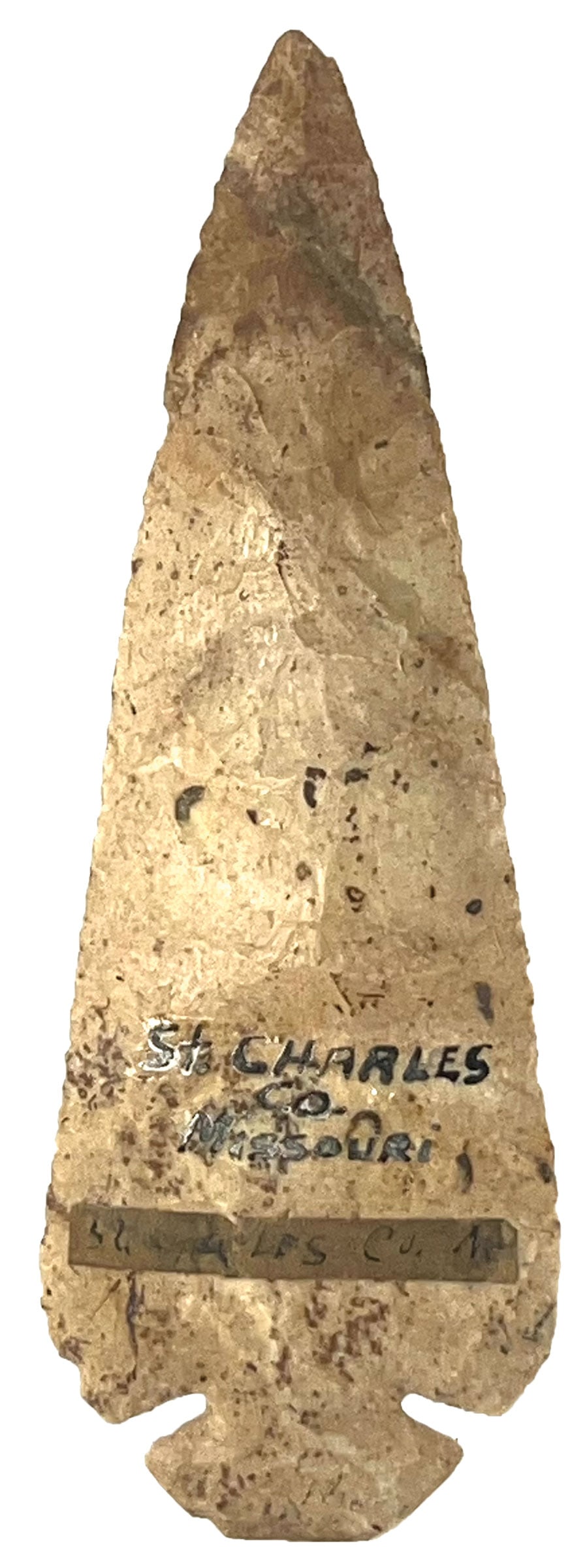 6 5/8" Dovetail. Colorful Chert. Pictured. Missouri. Ex Lamoine Kaufman. (1 of 3)