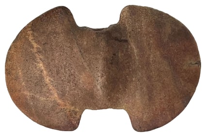 5 1/8" Butterfly Bannerstone. Red Quartz. Ex Floyd Ritter and Mitch Lewis.