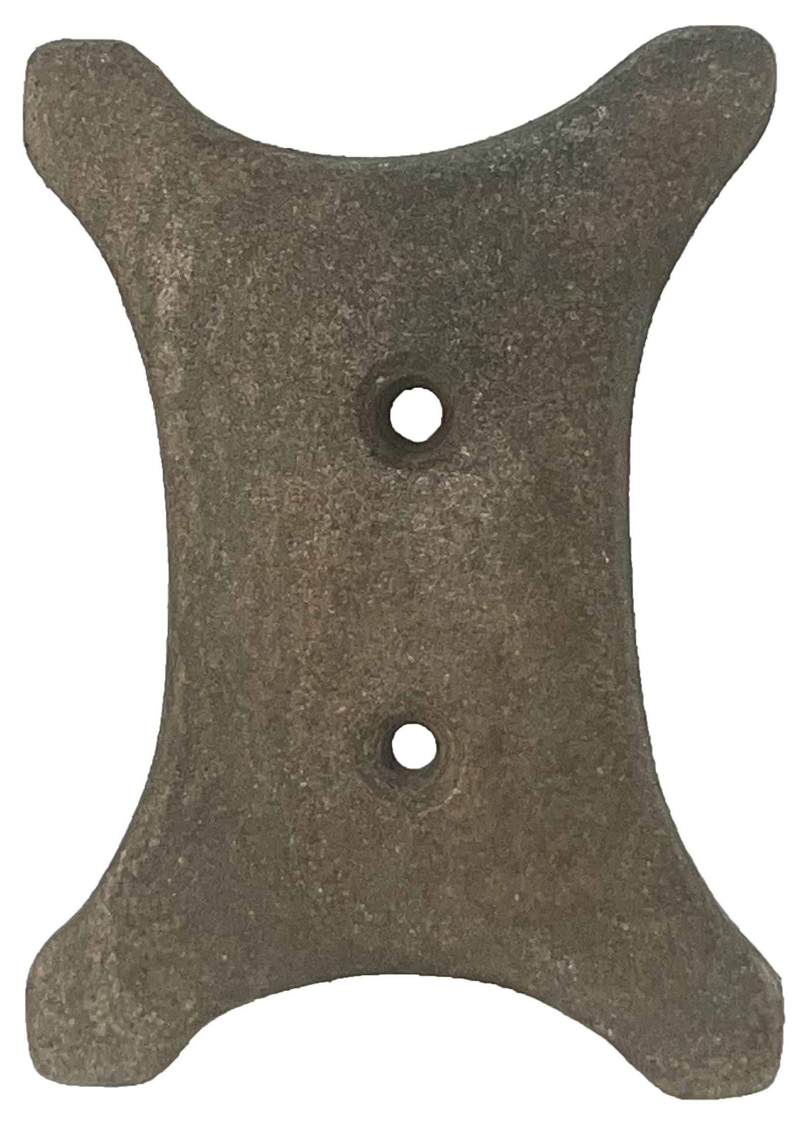 3 3/4" Quad Gorget. Hardstone. Alabama. Ex Tom Davis and Sean Cotner. (1 of 2)