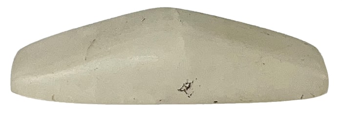 3 1/4" Quartz Boatstone. Arkansas. Ex Judge Stone, Earl Townsend Jr.