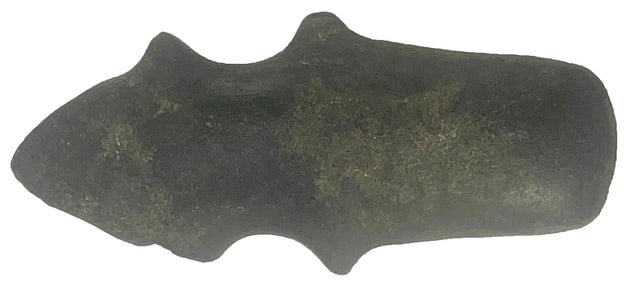 7 3/4" Michigan Barbed Axe. Hardstone. Michigan. Ex Jan Sorgenfri.