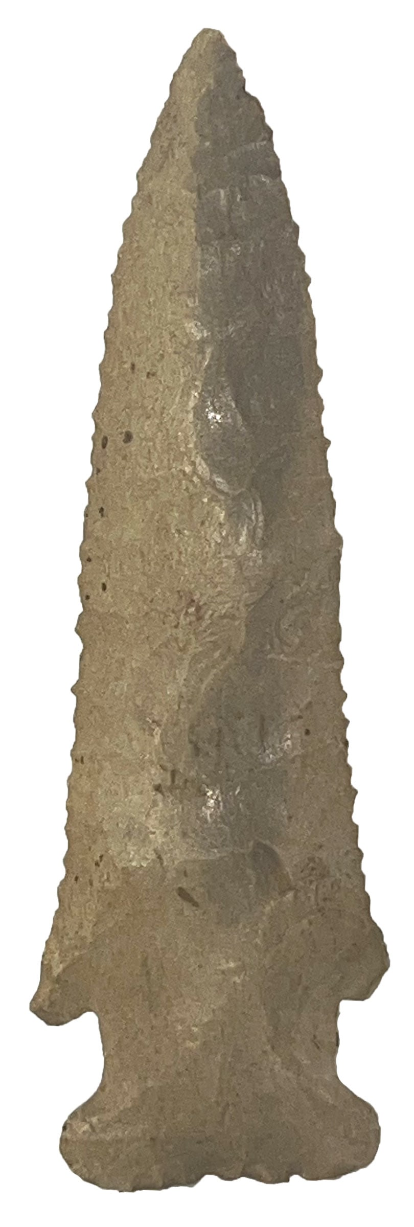 4 1/2" Barbed Hardin. Southern Indiana. Ex Rick Sunderland. (1 of 2)