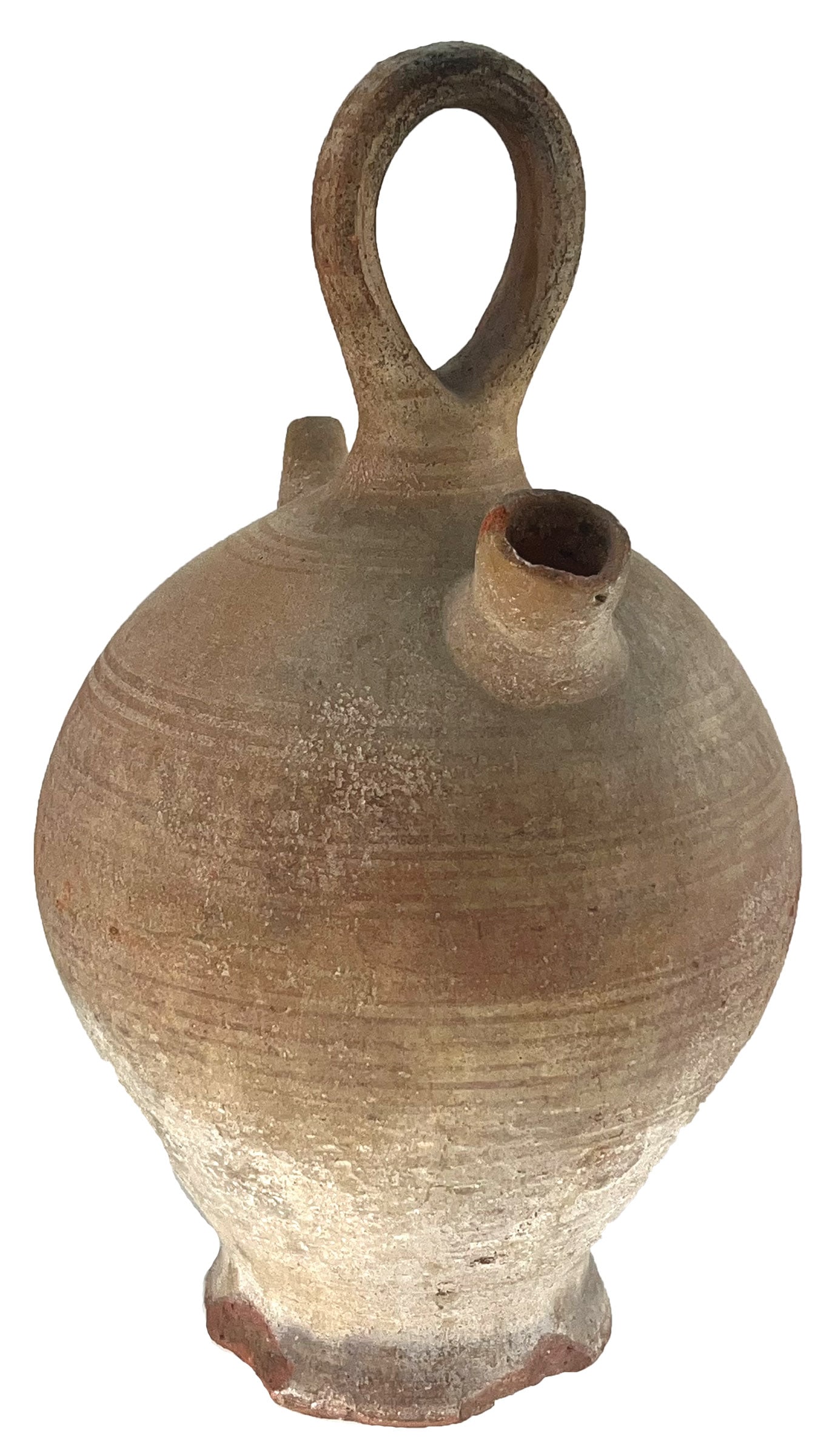 12 1/2" Pre-Columbian Double Spout Wedding Vase. Ex Dale Rector.: 12 1/2" Pre-Columbian Double Spout Wedding Vase. Provence unknown. Ex Dale Rector.