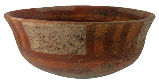 9" Highly Painted Bowl from Mexico. Pictured. Ex Dennis DeRosear and Walt Evans.