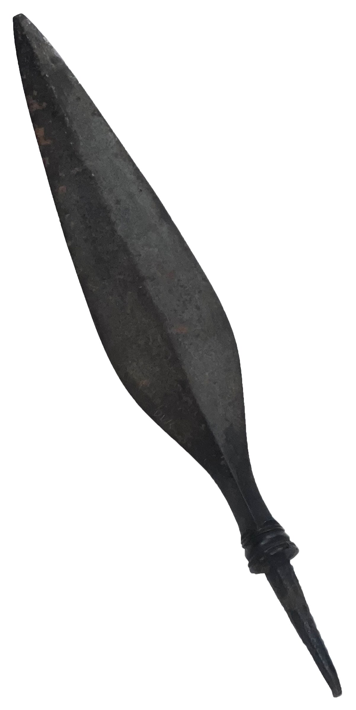 13 1/8" African Metal Spear. Ex Dale Rector. (1 of 2)