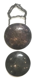 2 Trade Silver Pendants (5" and 5 3/4"). Ex Vern Petry, Brenda Jackson and Dale Rector.