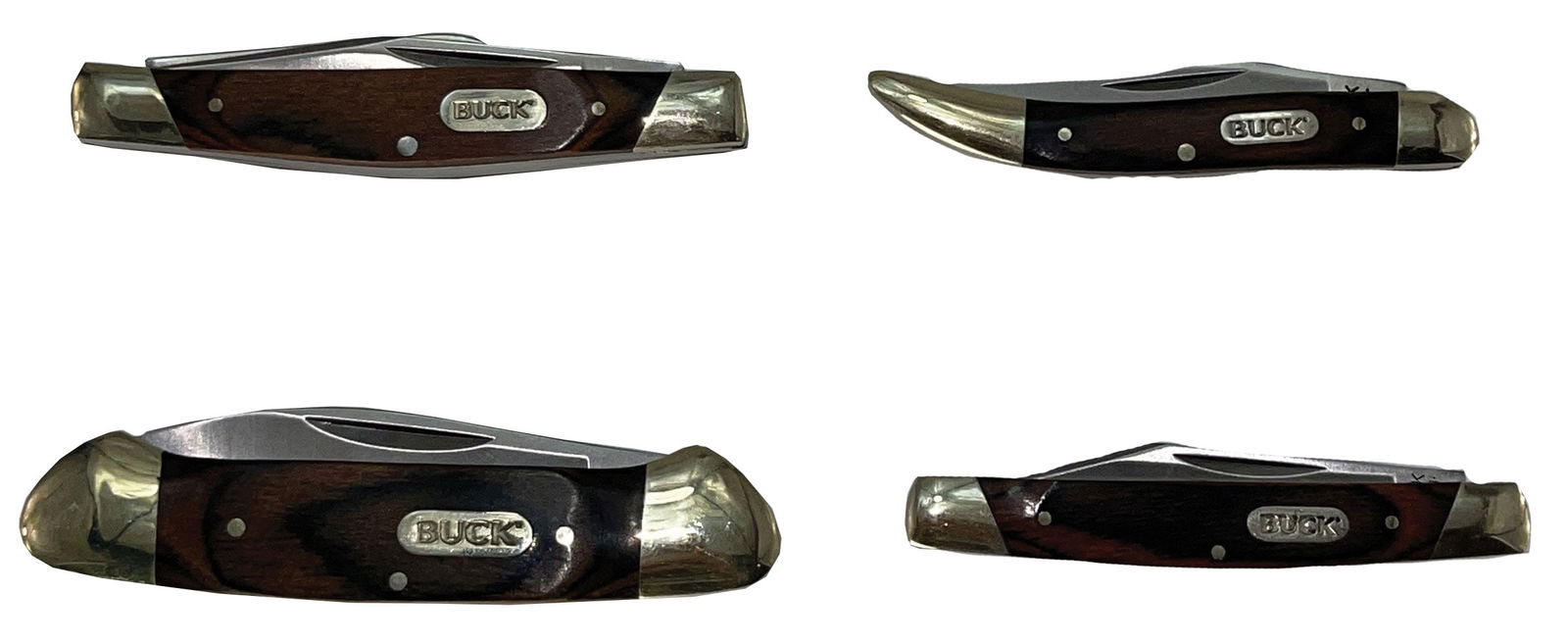 4 Buck Hunting Knifes. 3"-3 5/8". Ex Dale Rector. (1 of 2)