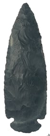 4 13/16" Dovetail. Black Color Chert. Kentucky. Rogers COA.