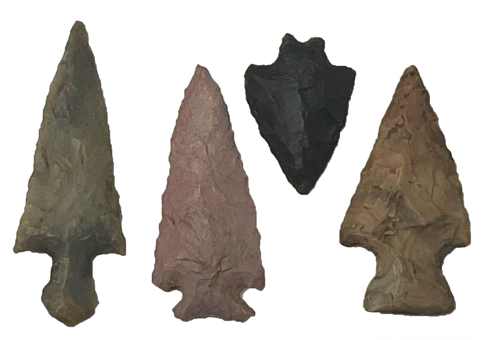 Group of 4 Points. Various types and material. Ex Randy Ridenour. (1 of 2)