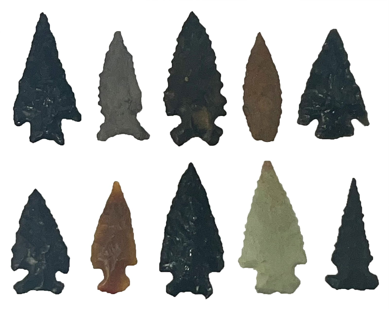 10 Highly Developed Columbia River Points. Ex Shane Hicks. (1 of 1)