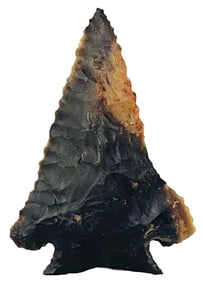2 11/16" Decatur. Brown and Black Chert. Tennessee. Rogers COA.