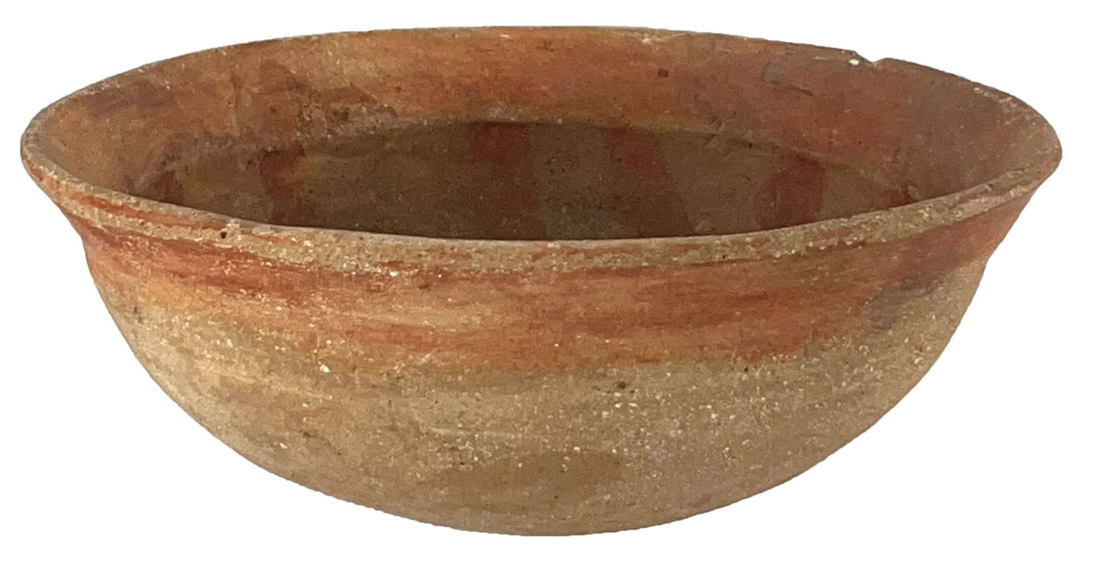 6 3/8" Shallow Type Bowl. Quapaw. Pictured in Who's Who #1. Ex Wachtel.: 6 3/8" Shallow Type Bowl. Quapaw Red Painted Ware. Yell County, Arkansas. Pictured in Who's Who #1, page 176. Ex H.C. Wachtel, C.J. O'Neal and Tony Putty.