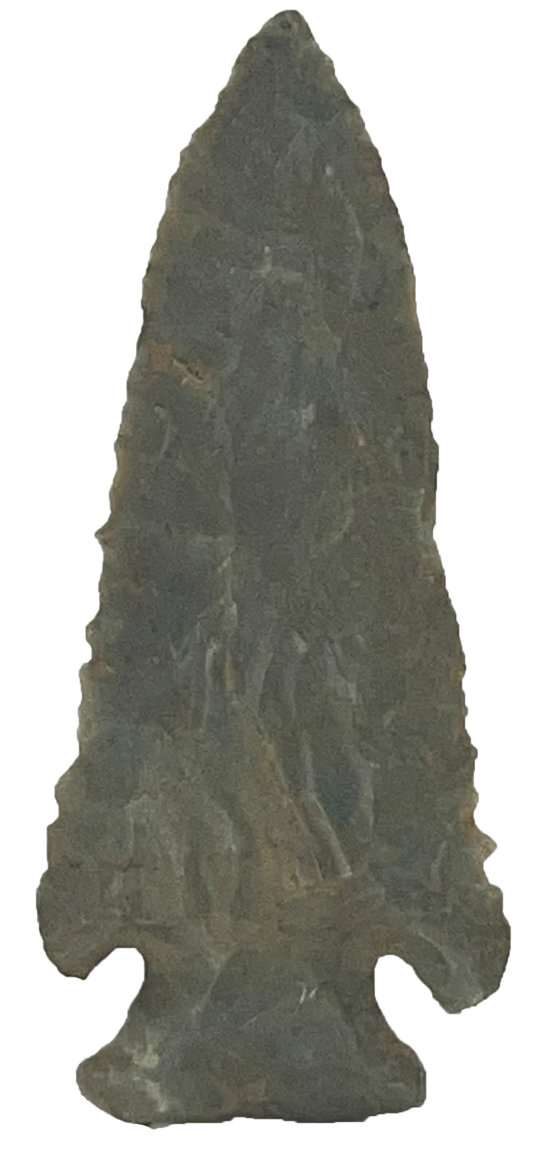 3 1/2" Hopewell Point. Hornstone. Indiana. Ex Fred McQuire and Larry Swann. (1 of 2)