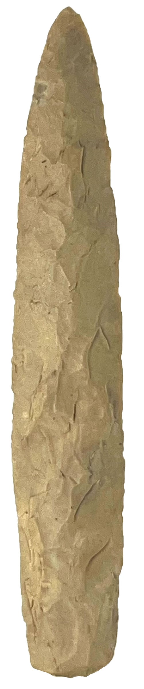 6 1/2" Nebo Hill Lance. Tan Chert. Illinois. (1 of 2)